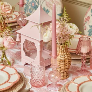 Best Sale Powder Pink Pagoda Lantern Pagodas & Lanterns