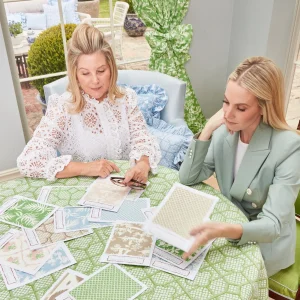 Discount Putty Pagoda Garden Fabric Serena Fresson Fabrics