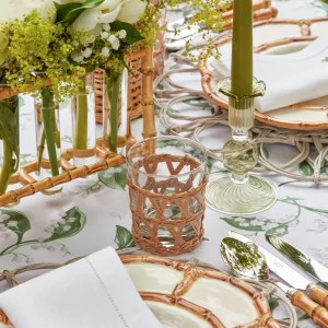 Outlet Raffia Water Glasses & Jug Set Glassware Sets