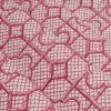 Sale Raspberry Pink Bamboo Trellis Fabric Serena Fresson Fabrics