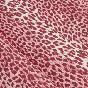 Best Sale Raspberry Pink Leopard Fabric Serena Fresson Fabrics