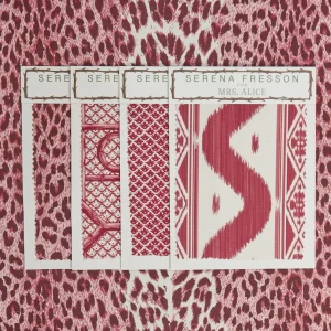 Best Sale Raspberry Pink Leopard Fabric Serena Fresson Fabrics