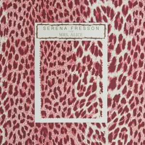 Best Sale Raspberry Pink Leopard Fabric Serena Fresson Fabrics