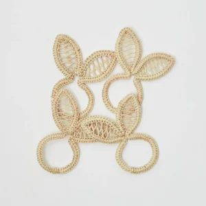 Store Rattan Bunny Napkin Rings (Set Of 4) Napkin Rings, Bows & Wreaths