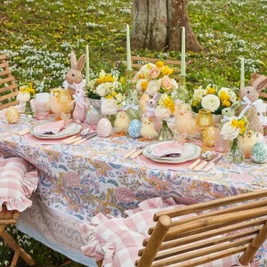 Store Rattan Bunny Napkin Rings (Set Of 4) Napkin Rings, Bows & Wreaths