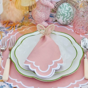 Store Rattan Bunny Napkin Rings (Set Of 4) Napkin Rings, Bows & Wreaths