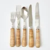 Outlet Rattan Cutlery (5 Piece) Rattan Tableware