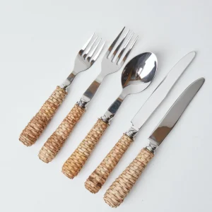 Outlet Rattan Cutlery (5 Piece) Rattan Tableware