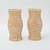 Outlet Rattan Hurricane Lantern (Pair) Pagodas & Lanterns