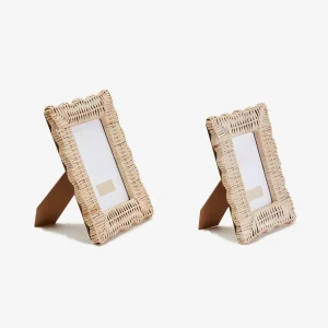 Clearance Rattan Photo Frame (Pair) Rattan Tableware