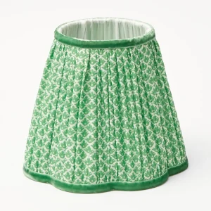 Shop Rechargeable Lamp With Green Lotus Lampshade Lamps & Lighting