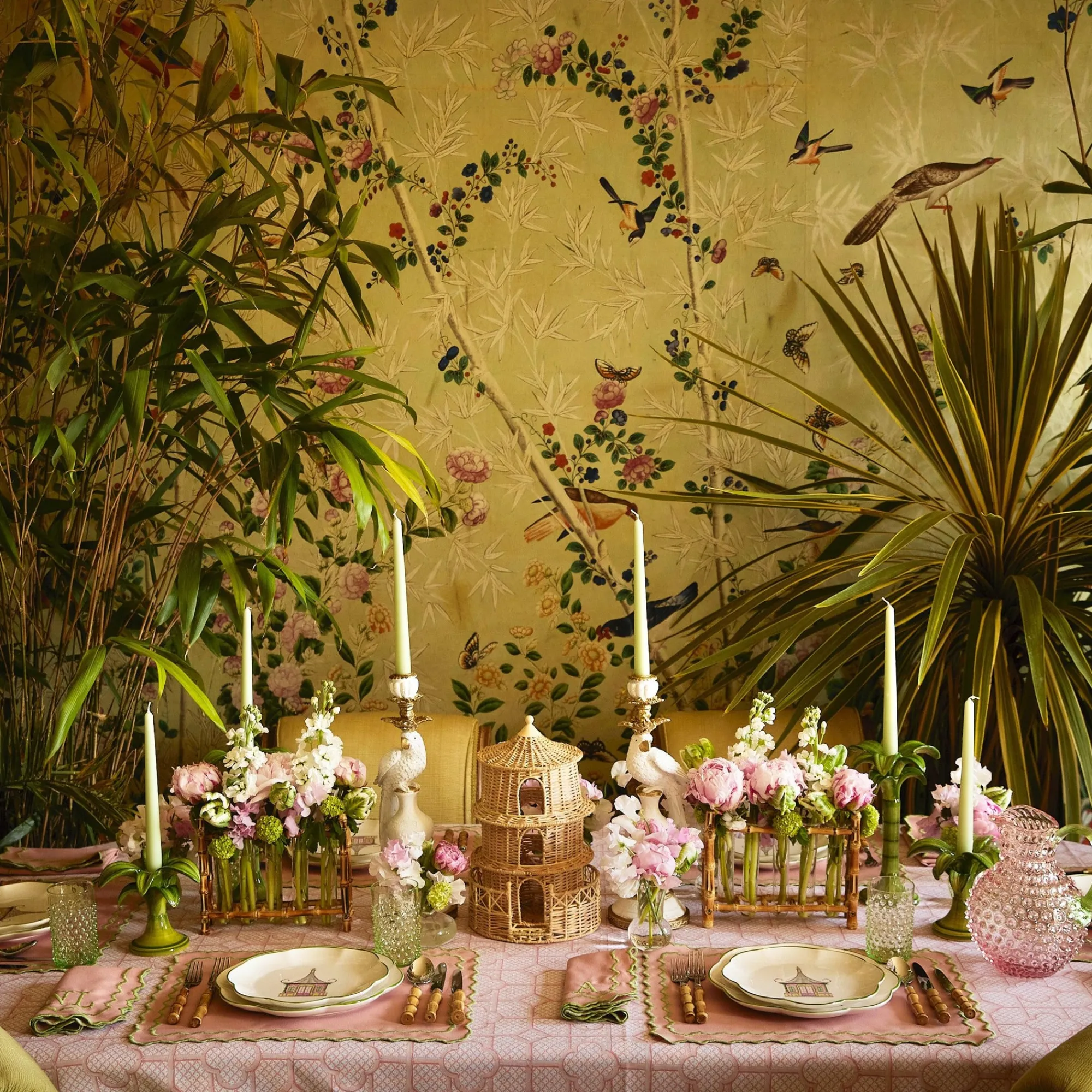 rose_hobnail_jug_with_eme_3-3.webp Clearance Rose Hobnail Jug With Emerald Handle Jugs