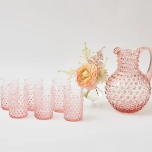 New Rose Pink Hobnail Jug Jugs