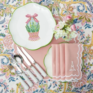 Outlet Scalloped Easter Dinner Plate (Set Of 4) Dinner Plates