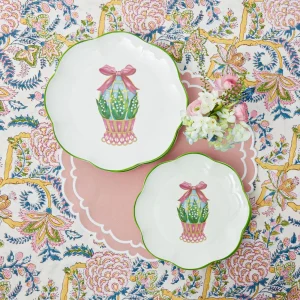 Cheap Scalloped Easter Starter Plates (Set Of 4) Crockery Sets