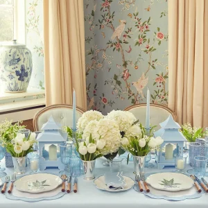 Fashion Scalloped Lily Of The Valley Dinner Plate (Set Of 4) Crockery Sets