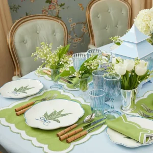 Fashion Scalloped Lily Of The Valley Dinner Plate Dinner Plates