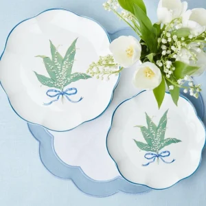Cheap Scalloped Lily Of The Valley Starter Plate (Set Of 4) Starter Plates