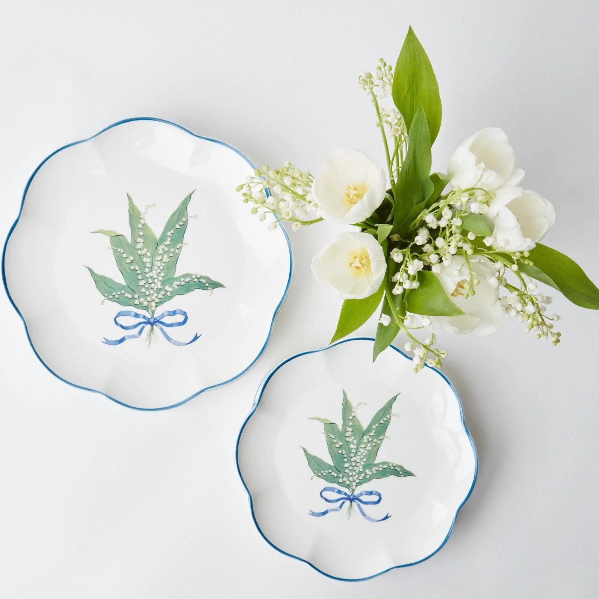 scalloped_lily_of_the_val_9-4.webp Sale Scalloped Lily Of The Valley Dinner Plate (Set Of 4) Dinner Plates
