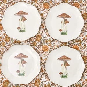 Best Sale Scalloped Mushroom Dinner Plate (Set Of 4) Crockery Sets