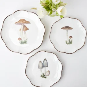 New Scalloped Mushroom Starter Plate (Grey) Starter Plates
