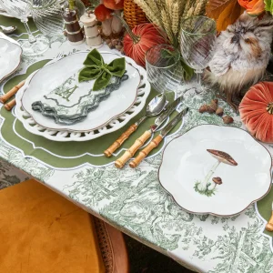 Clearance Scalloped Mushroom Starter Plate (Brown) Starter Plates