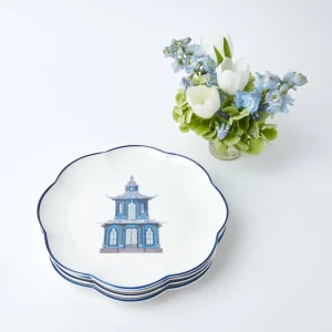 Store Scalloped Pagoda Dinner Plate (Set Of 4) Dinner Plates