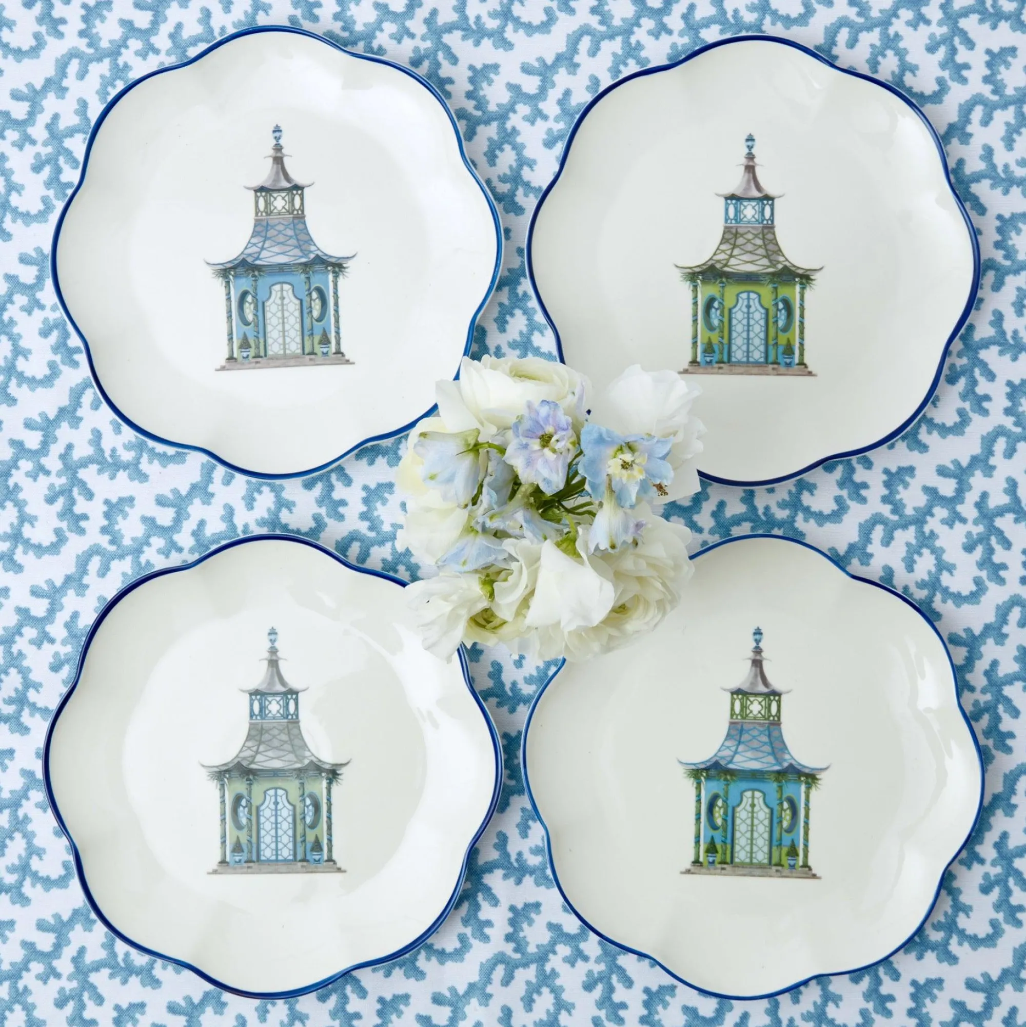 scalloped_pagoda_starter__22.webp Outlet Scalloped Pagoda Starter Plate (Set Of 4) Crockery Sets