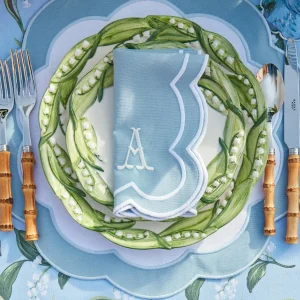 Shop Serena Applique Blue Napkins (Set Of 4) Napkins
