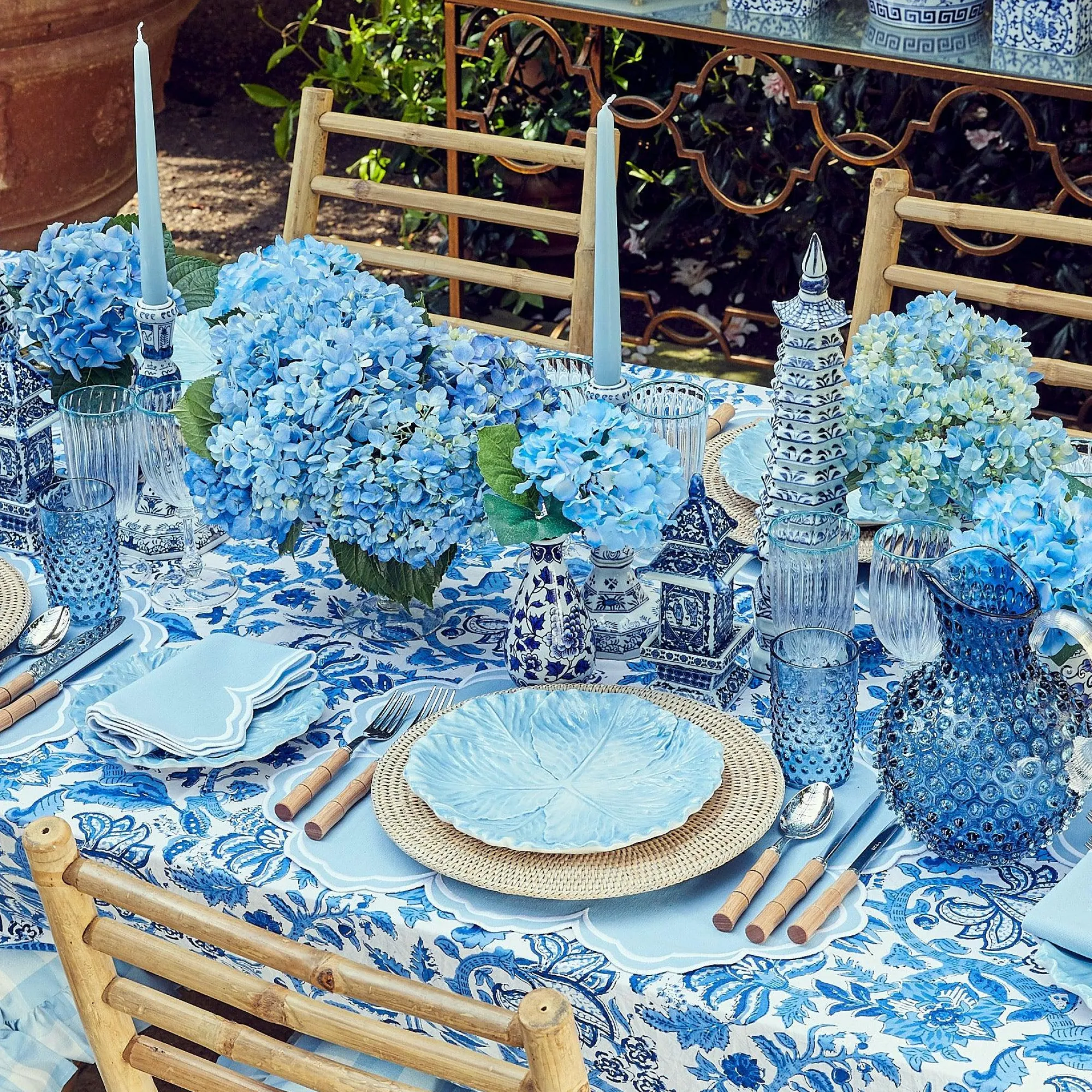 serena_cornflower_blue_pl_1.webp Online Serena Cornflower Blue Placemats (Set Of 4) Placemats