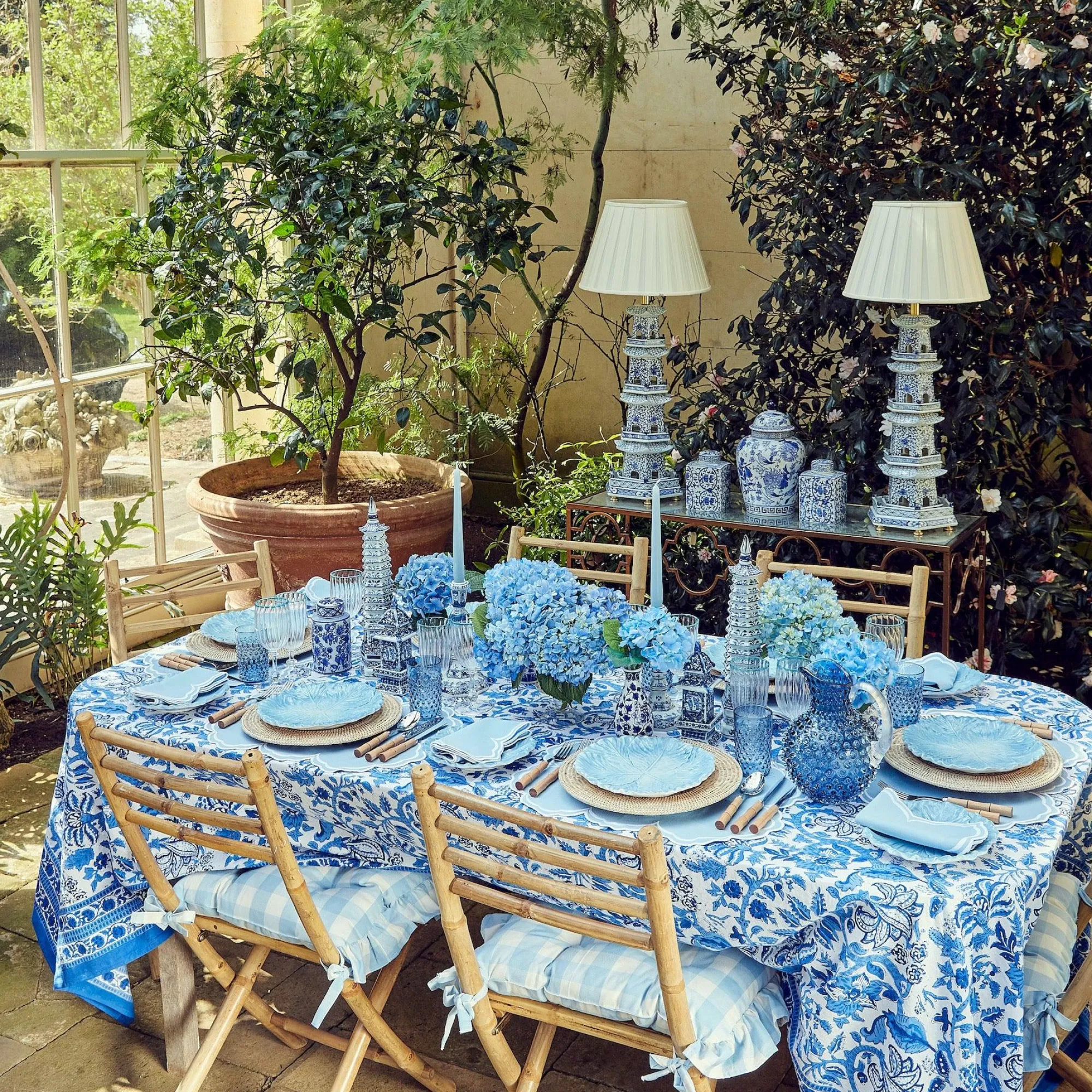 serena_cornflower_blue_pl_10.webp Online Serena Cornflower Blue Placemats (Set Of 4) Placemats