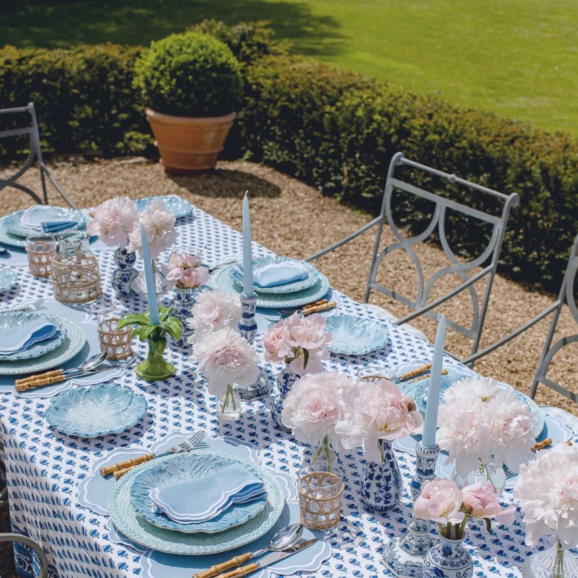 serena_cornflower_blue_pl_12.webp Online Serena Cornflower Blue Placemats (Set Of 4) Placemats