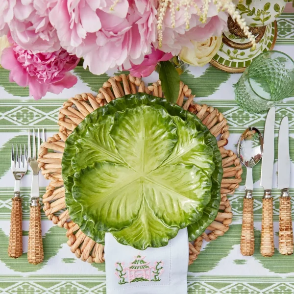 Cabbage Dining Set Best Serena Green Cabbage Dinner & Starter Plates (Set Of 8) Crockery ...