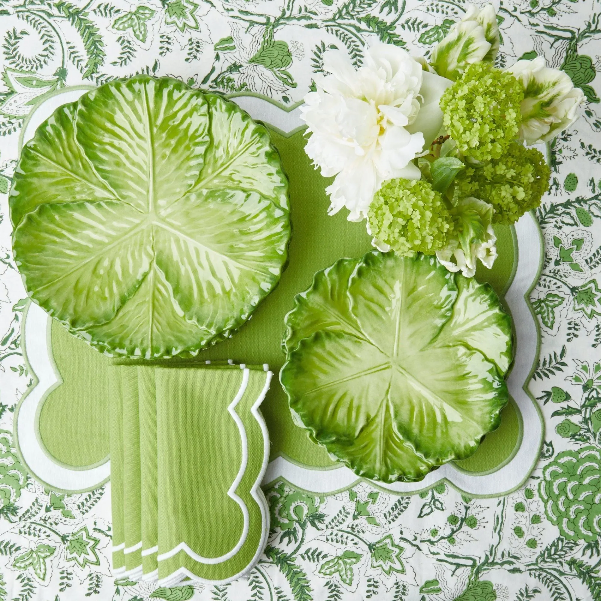 serena_green_cabbage_dinn_13.webp Best Serena Green Cabbage Dinner Plate (Set Of 4) Cabbage Crockery