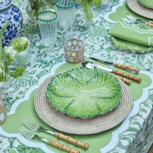 Sale Serena Green Cabbage Dinner Plate (Set Of 4) Dinner Plates