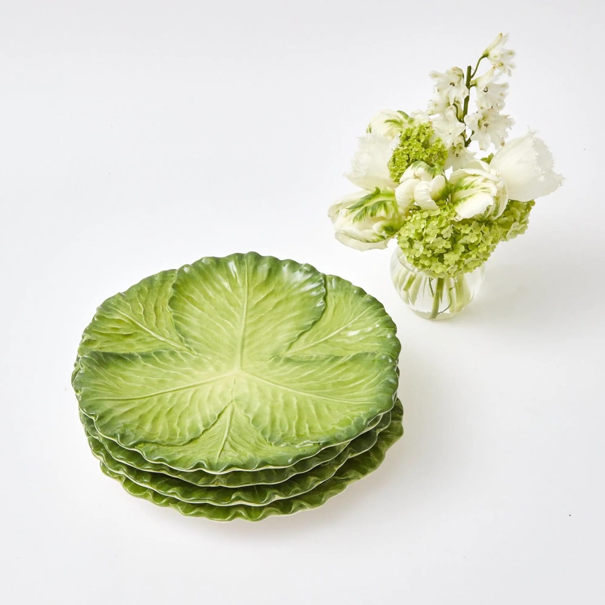 serena_green_cabbage_dinn_19.webp Best Serena Green Cabbage Dinner Plate (Set Of 4) Cabbage Crockery