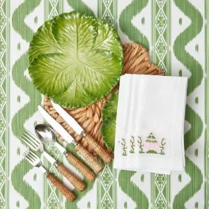 Best Serena Green Cabbage Dinner Plate (Set Of 4) Crockery Sets