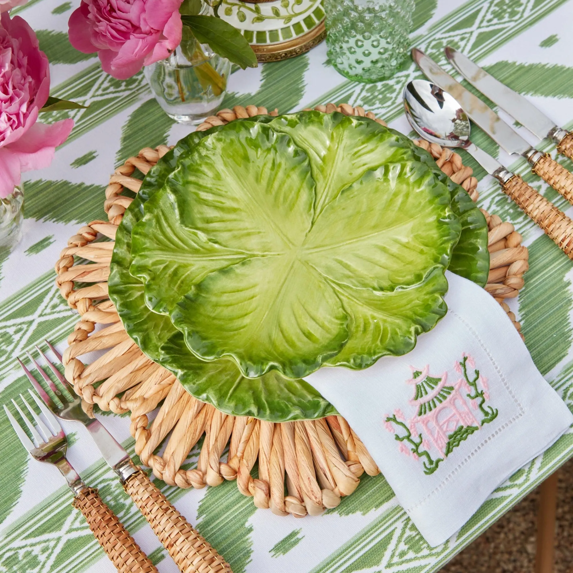 serena_green_cabbage_star_1.webp New Serena Green Cabbage Starter Plate Cabbage Crockery