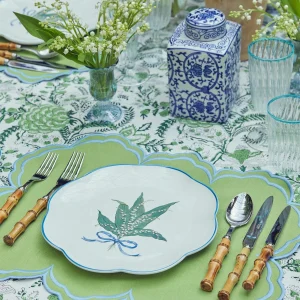 Sale Serena Green Tablecloth Tablecloths