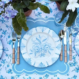 Best Seville Blue Gardenia Dinner Plate (Set Of 4) Crockery Sets
