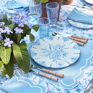 New Seville Blue Gardenia Dinner Plate Seville Crockery