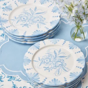 Cheap Seville Blue Gardenia Dinner Plate Dinner Plates