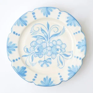 Clearance Seville Blue Gardenia Dinner Plate (Set Of 4) Dinner Plates