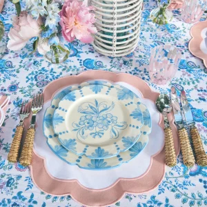 Clearance Seville Blue Gardenia Dinner Plate (Set Of 4) Dinner Plates
