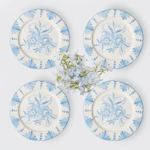 Flash Sale Seville Blue Gardenia Starter Plate (Set Of 4) Seville Crockery