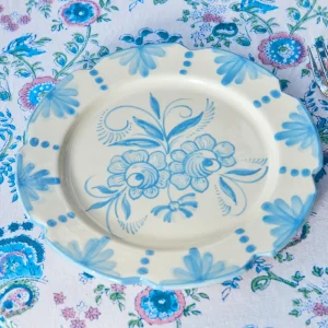 Cheap Seville Blue Gardenia Starter Plate (Set Of 4) Crockery Sets