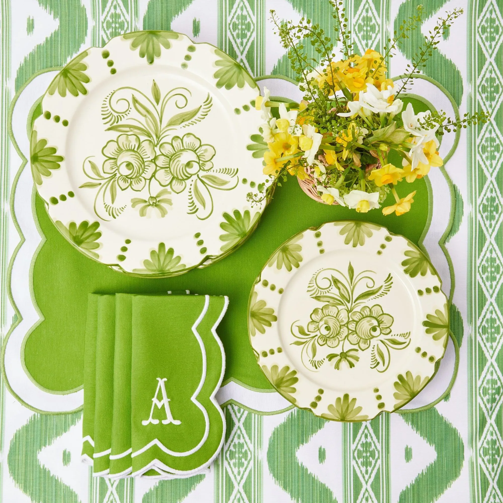 seville_green_gardenia_di_4-2.webp Cheap Seville Green Gardenia Dinner Plates (Set Of 4) Crockery Sets