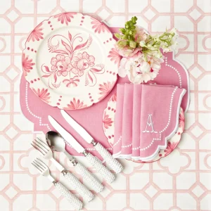 Cheap Seville Pink Gardenia Dinner Plate (Set Of 4) Dinner Plates
