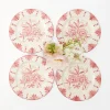 Hot Seville Pink Gardenia Starter Plate (Set Of 4) Seville Crockery