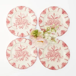 Cheap Seville Pink Gardenia Starter Plate (Set Of 4) Starter Plates